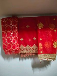Red Embroidered Lehenga Choli Set