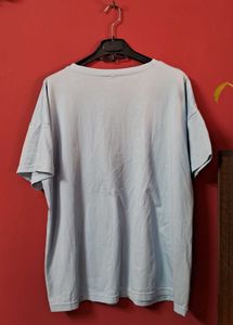 Cute Blue Heart Graphic T-Shirt