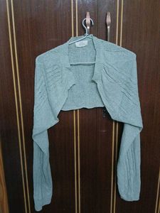 Sea Green Crop Top &amp; Bolero Set