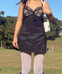 Black Lace Mini Dress