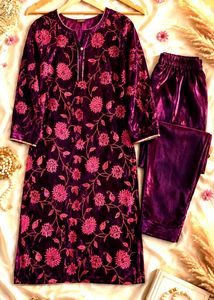 💜✨silk purple pakistani suit
