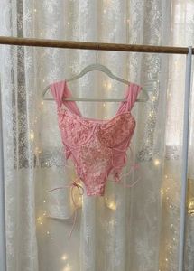 Sheer Lace corset Top