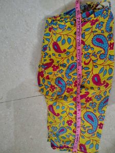 Traditional Yellow Paisley Print Lehenga Choli Set