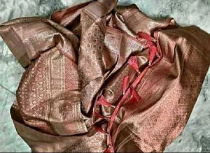 Lavender Color Banarasi Silk Sar