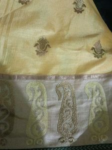 Elegant Yellow Embroidered Saree