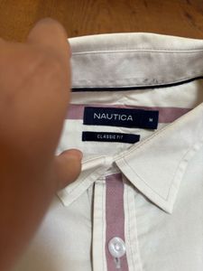Nautica Men's Striped Button-Down Shirt