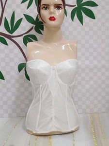 (900)Vintage White Corset Top