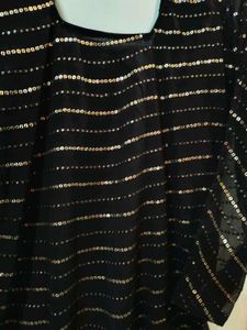 Sparkling Black Sequined Kurti