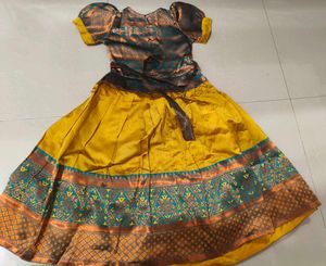 Beautiful Yellow south indian long dress