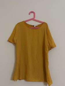 Mustard Yellow Casual Tunic Top