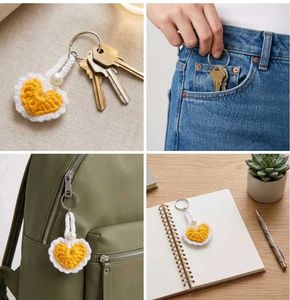 Handmade Crochet Keychain Set