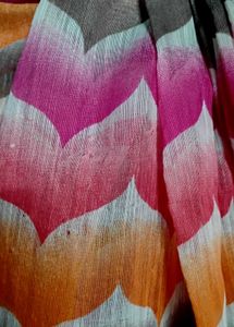 pink lenin cotton saree