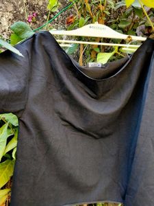 Black Off-Shoulder Long Sleeve Top