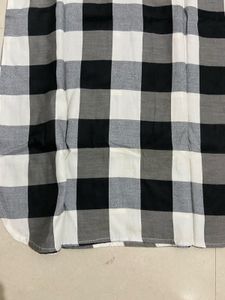 Checked Black &amp; White Shirt Dress | Mini