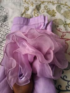 Lavender blouse and leghana.