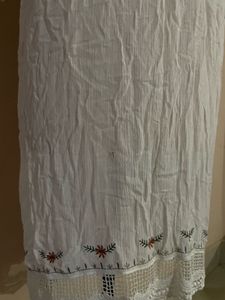 Embroidered White Kimono