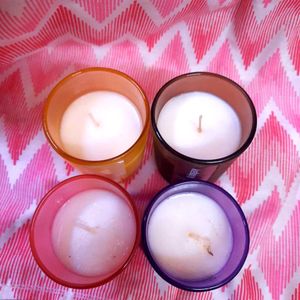 Set of 4 Scented Soy Wax Candles