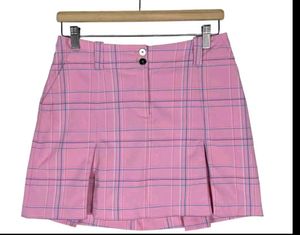 orginal Nike Pink Plaid A-Line Mini Skirt