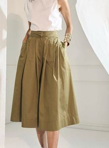 Stylish Olive Green Wide-Leg Pants