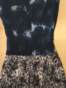 Simple Sleeveless Blue Dress For Womens