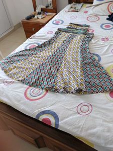 boho print sleeveless kurta