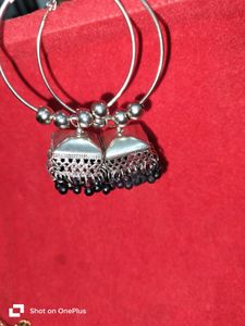 New Designer Hoop Jhumka And Earrings