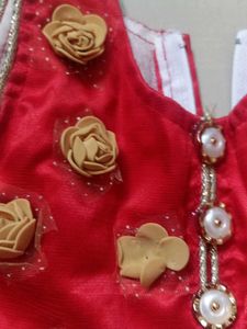 Cute Red Baby Gown