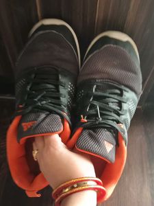 Adidas Black &amp; Orange Sneakers