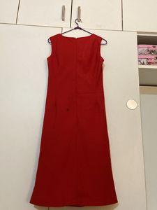 Classic Red Sleeveless Maxi Dress