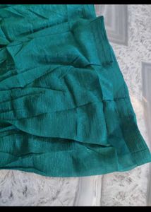 Elegant Teal Floral Embroidered Kurta Set