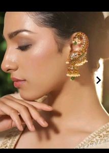 RUBANS Peacock Ear Cuff Jhumka
