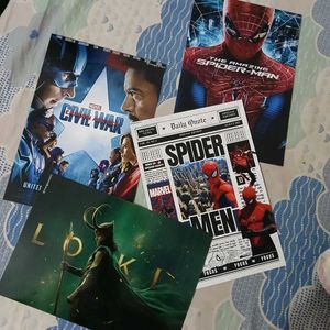 Marvel Superhero High quality Prints Bundle