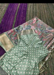 Elegant Paisley Silk Saree