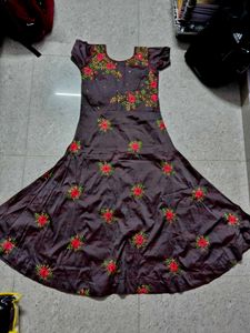 Embroidered Ethnic Gown, excellent condition.