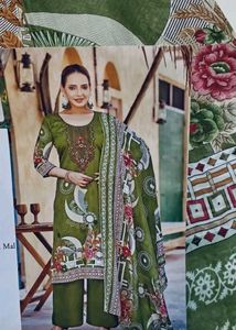 Green Embroidered Kurta Set