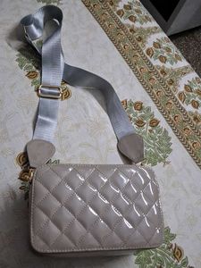 Quilted Patent Crossbody Bag