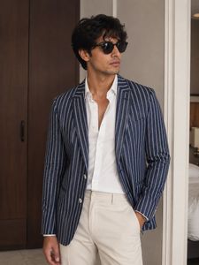 Men's Striped Blazer