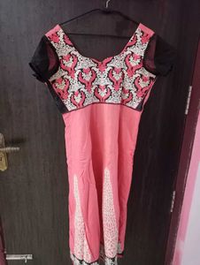 Ethnic Pink Anarkali Kurta