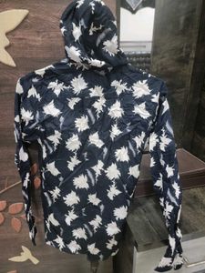 Printed Hoodie Jacket with T-shirt