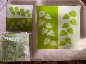 7 Pc Glass Snack Set