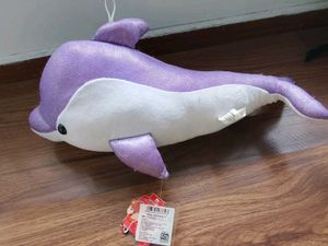 Sparkly Purple Dolphin Plush Toy
