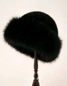 Luxurious Black Faux Fur Hat