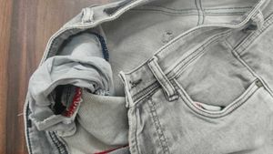 Gray Denim Jeans