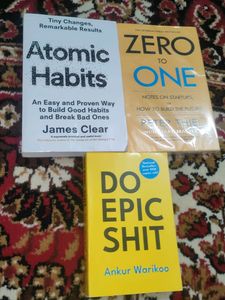 Do Epic Shit Atomic Habits And Zero To One