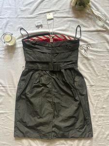 Silver grey tube dress