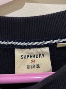 Superdry Harlem Dist NYC Cropped Sweatshirt