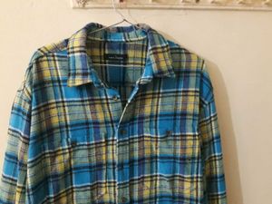 Blue &amp; Yellow Plaid Flannel