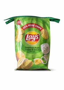 upcycle green Lays Pouch
