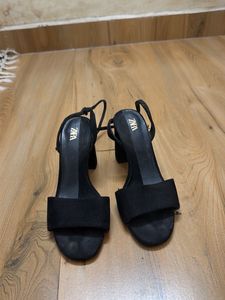 Black Heeled Sandals