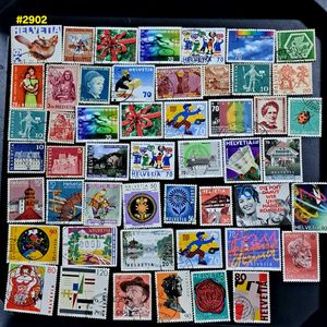 🫟50 Switzerland Postage Stamps